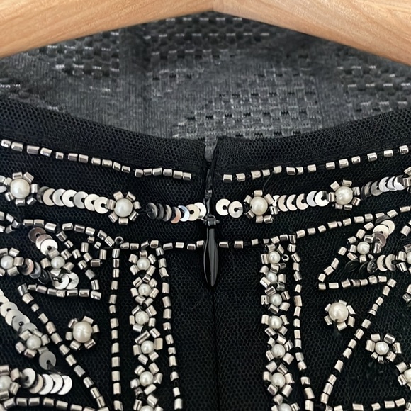 Gianni Bini Pearl Beaded Black Mini Dress - Picture 5 of 13